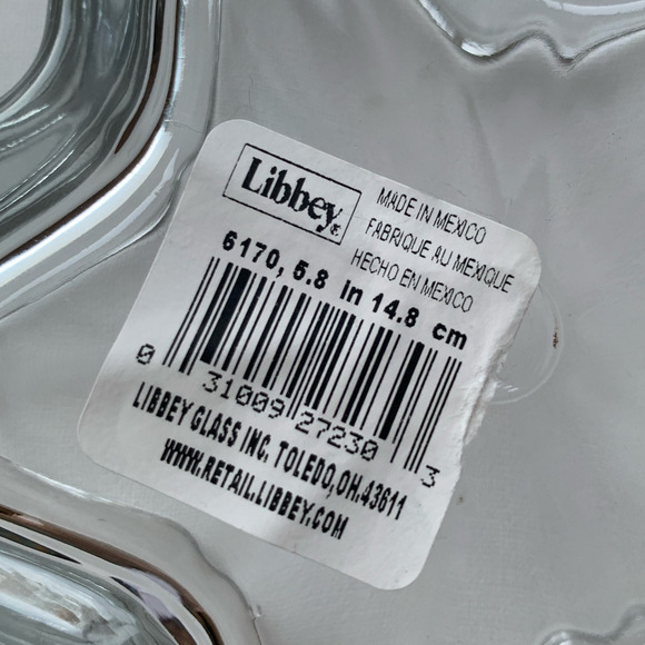 Libbey 6" Star-Shaped Clear Heavy Glass Dish Snack Trinket Bowl Decor NEW - Picture 6 of 8